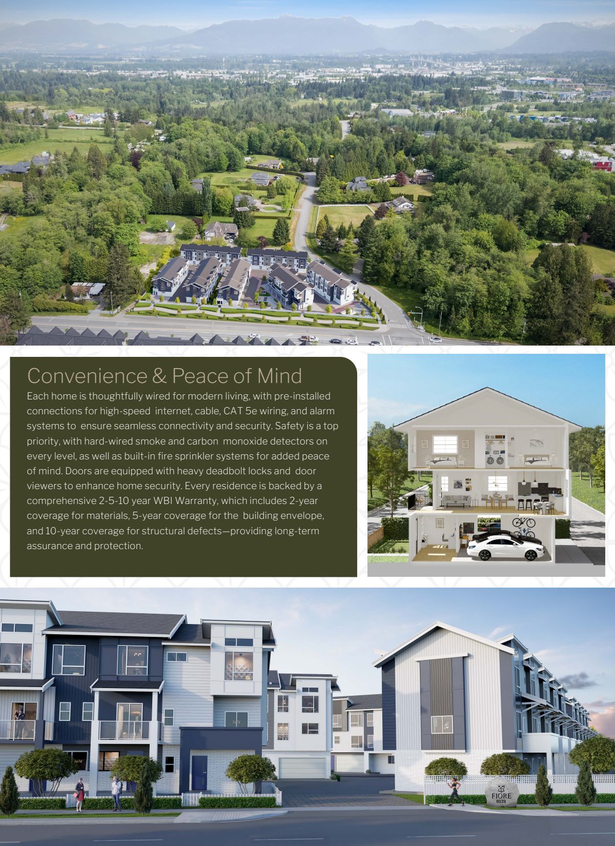 Fiore aerial view and exteriors