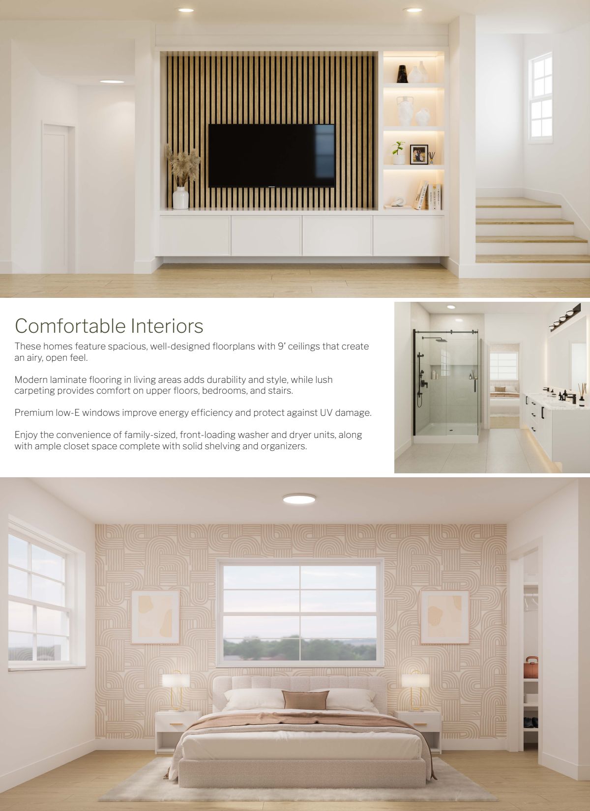 Fiore living and bedroom interiors